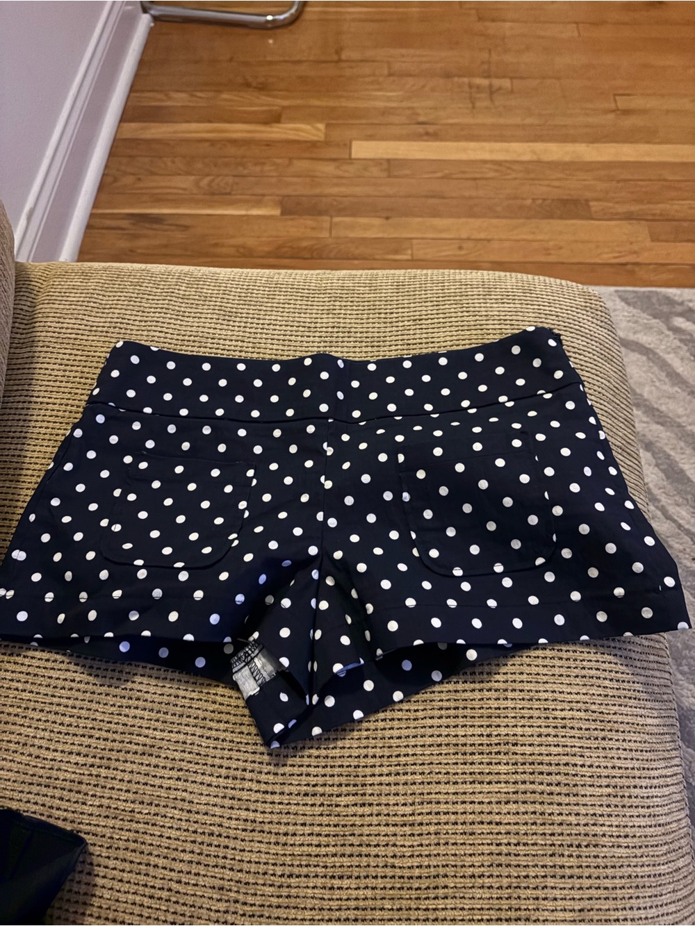 Zara Navy Polka Dot Women's Shorts
